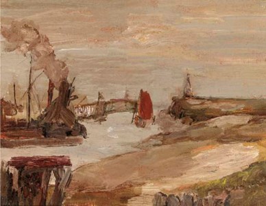Ships in an Estuary