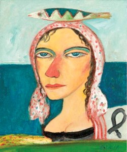 Portrait of a Woman with Fish