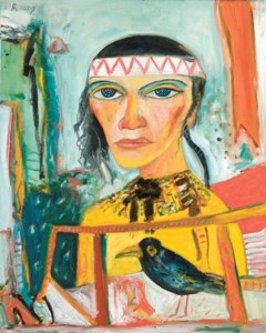 Portrait of a Lady with Crow