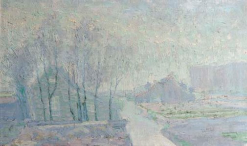 Houses along a waterway