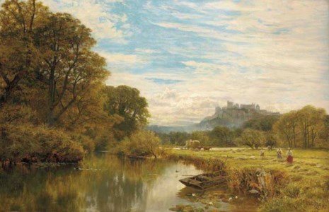 Windsor Castle, from a backwater