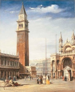 VENICE: VIEW OF THE PIAZZETTA, SAN MARCO, LOOKING TOWARDS THE PIAZZA