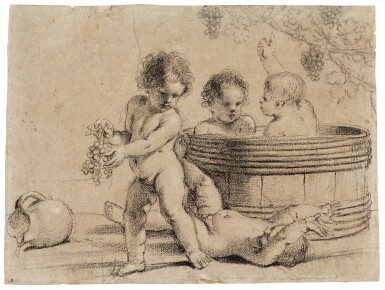 Allegory of Autumn with wine-making putti