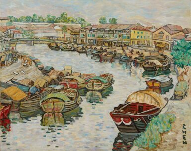 Georgette Chen 張荔英 | Boats and shophouses 小船和店屋 