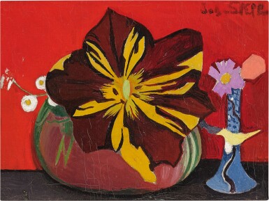 Flowers Red Background