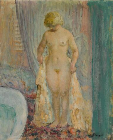 Nu blond à la baignoire