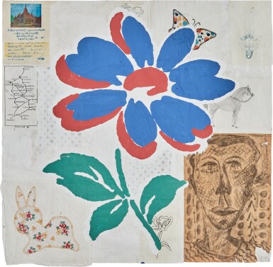 Red and Blue Flowers #2