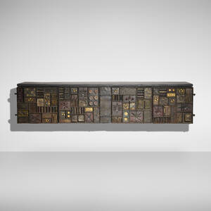 Important and Early Sculpture Front cabinet