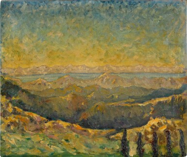Winston Churchill, View in the Italian Alps