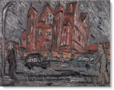 Leon Kossoff, School Building, Willesden, Winter 1981