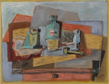 Nature morte à la bouteille de rhum