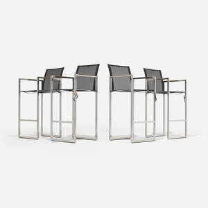 Ninix outdoor barstools, set of four