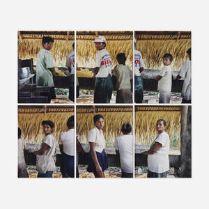 Manioc production: Elenilde Correa, Eliane Correa, Neide Correa, Mariana Correa, Denize Correa, and Maria Correa. Santa Rita Community, River Aripuana, Brazil