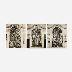 Three Diego Rivera murals