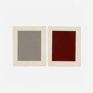 Neutral Gray; Maroon (two works)
