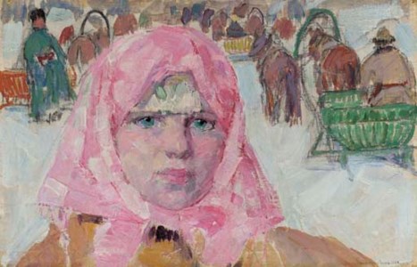 Girl in Pink Shawl