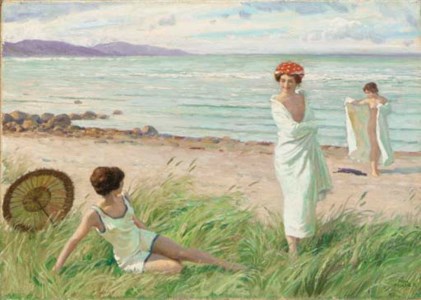 Female Bathers on a Beach