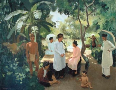 Paysage et personnages du Tonkin (Landscape and people of Tonkin)