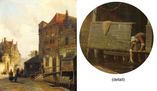 Daily activities in a Dutch town