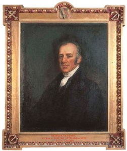 Portrait of Charles Stirling, 4th son of William Stirling of Keir, bust-length in a dark grey coat and white stock