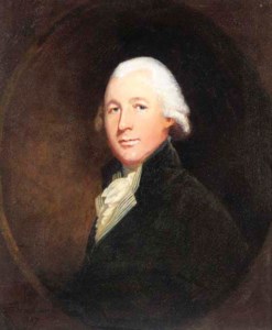 Portrait of a gentleman, bust-length, in a black jacket and white cravat