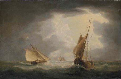 A British gunboat chasing Paul Jones