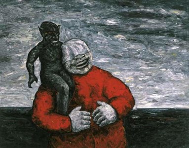 PAINTING (DEVIL AND LAUGHING MAN) 1981