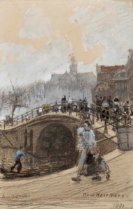 The Brouwersgracht, with the Noordermarkt beyond