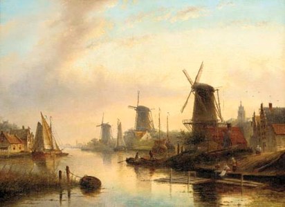A Dutch estuary scene