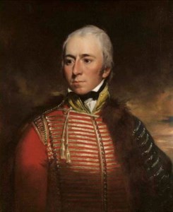 PORTRAIT OF CAPTAIN THOMAS DAVID LAMB, M.P. (1775-1818), OF MOUNTSFIELD LODGE, RYE, HALF-LENGTH, IN THE UNIFORM OF THE CINQUE PORTS FENCIBLE CAVALRY