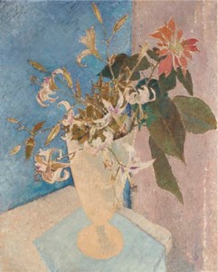 Poinsettia and Lilies