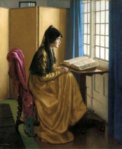 Reading at the window