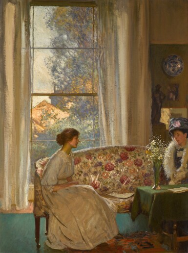 Sir George Clausen, R.A., R.W.S., R.I., The Visit