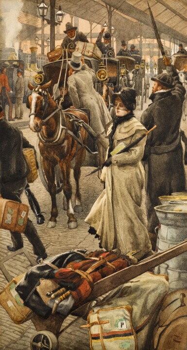James Jacques Joseph Tissot, The Departure Platform, Victoria Station