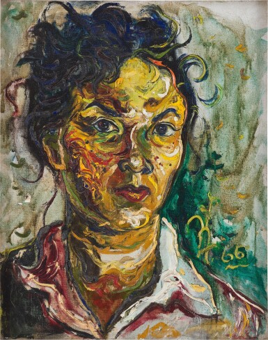Affandi 阿凡迪 | Portrait of Kartika Affandi  卡迪卡·阿凡迪肖像