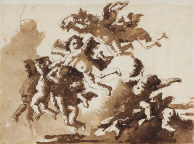 Putti in the clouds