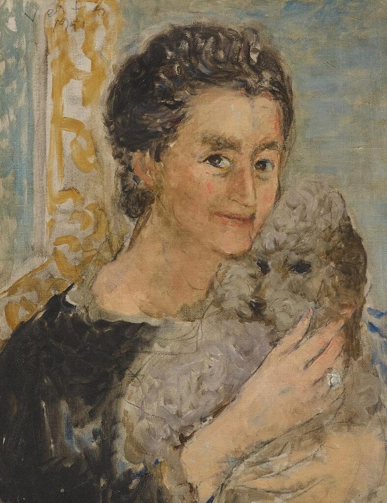 Dora Vertès with 'Fluffy' and Le Chien 'Fluffy' (Two Works)