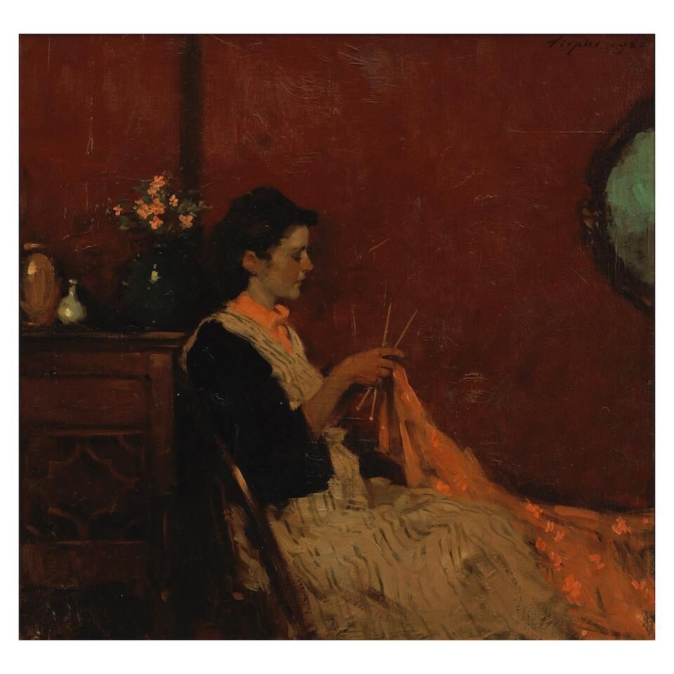 Lady Knitting