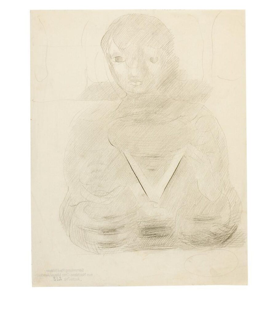 Vorbereitung, Studie für eine Figur