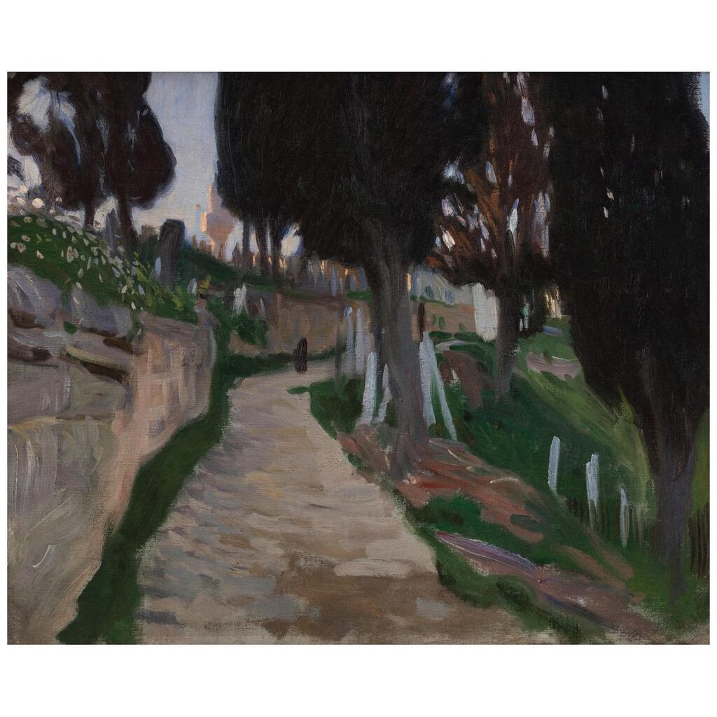 Sketch of a Graveyard, Constantinople