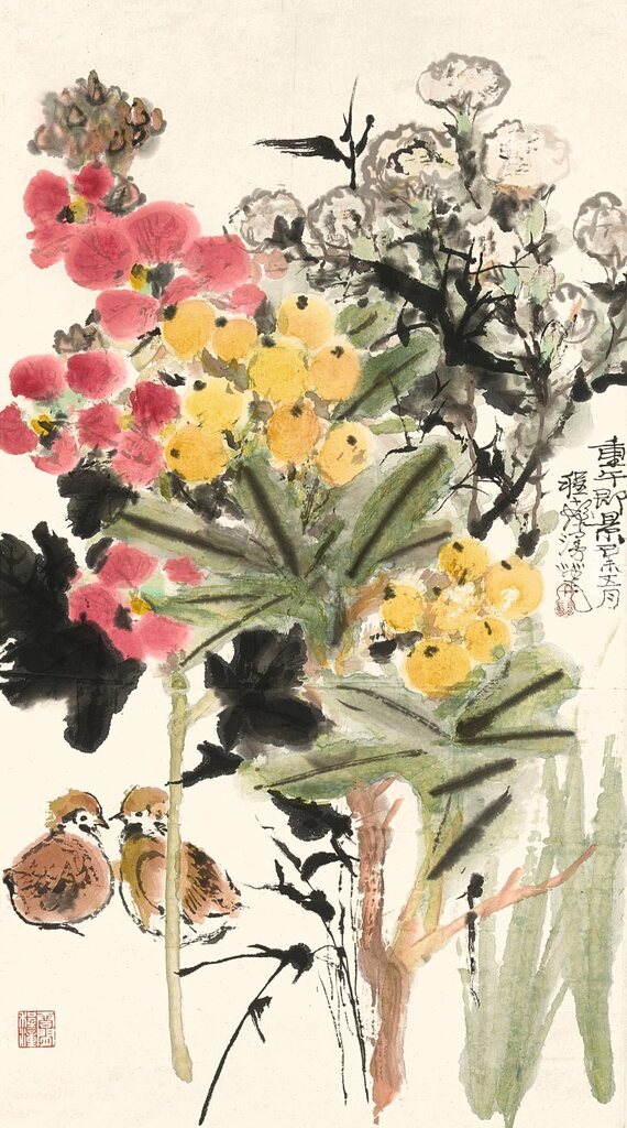 │Cheng Shifa, Blooming Flowers and Birds