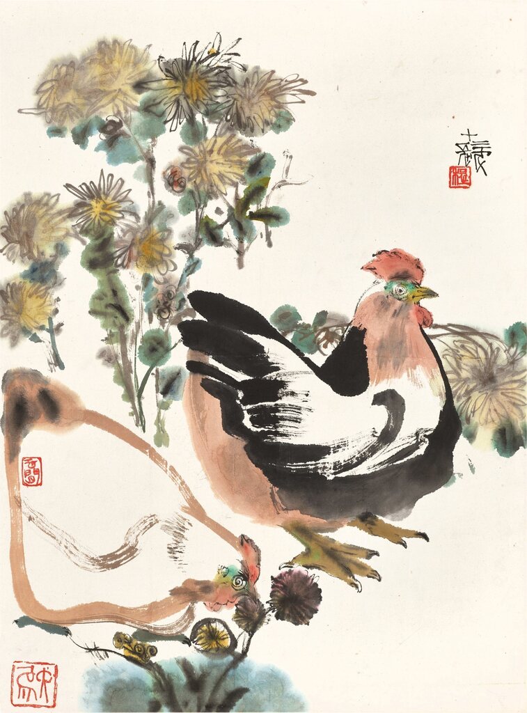 Cheng Shifa, Chrysanthemum and Chickens
