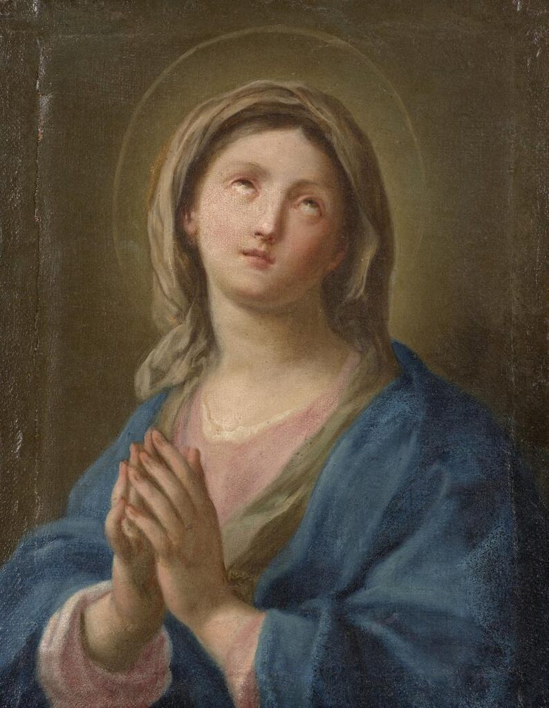 Virgin in prayer