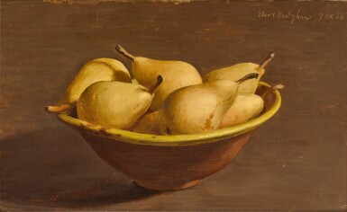 Seven Pears in a Bowl