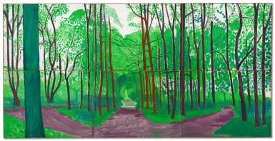 David Hockney, Woldgate Woods II, 16 & 17 May, 2006