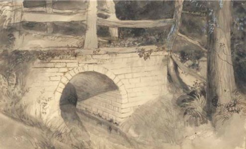 A footbridge, Wallington Hall