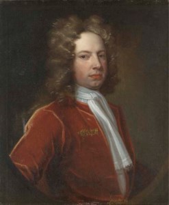 Portrait of George Rochfort, of Gaulstown, Co. Westmeath, M.P. for Co. Westmeath, half-length, in a red coat, feigned half oval