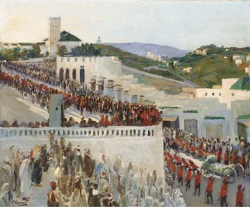 The Funeral Procession of Kaid Maclean (General Sir Harry Aubrey De Maclean K.C.M.G. 1848-1920) at Tangier
