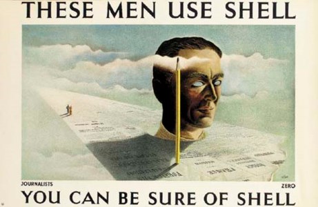 THESE MEN USE SHELL, JOURNALISTS