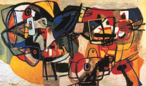 Karel Appel, Women, Children, Animals